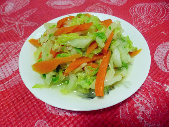 胡萝卜炒大白菜的家常做法,胡萝卜炒大白菜活动教案