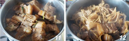 上海小菜——水笋烧肉的做法步骤6