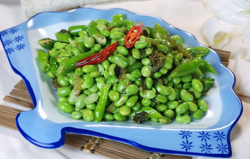 雪菜毛豆炒肉丝