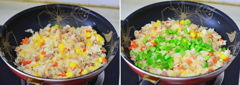 菠萝炒饭 ,菠萝炒饭的家常做法(图文)的做法步骤5