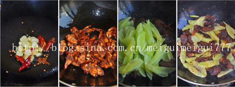青笋炒腊香肠给孩子补充能量十分的下饭