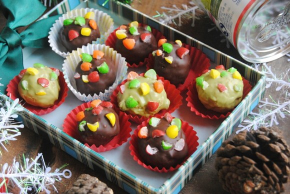 圣诞季缤纷巧克力球的家常做法 royce圣诞巧克力