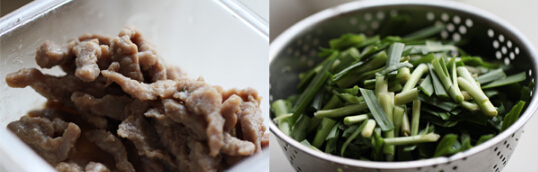 韭菜炒牛肉的做法的做法步骤1