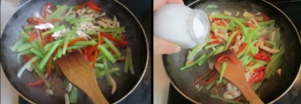 芹菜炒鸡丝的做法的做法步骤4
