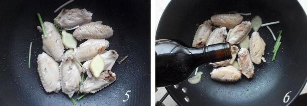 香菇焖烧鸡翅的做法步骤3