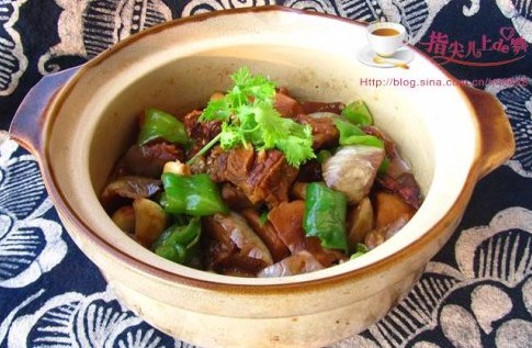 厨房的味道——腊鸭茄子煲