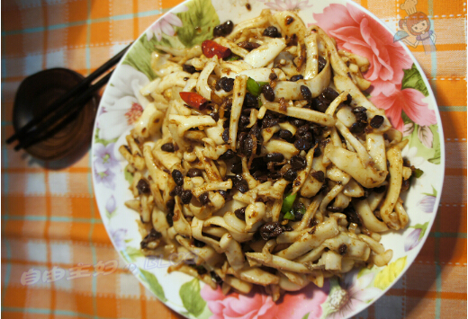 爆炒豆豉墨鱼做法