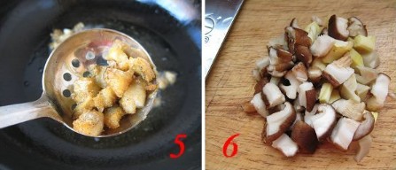 毛豆香菇炒鳕鱼的做法的做法步骤3