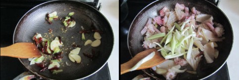 西芹鱿鱼炒花生仁的做法步骤6