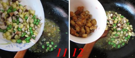 毛豆香菇炒鳕鱼的做法的做法步骤6