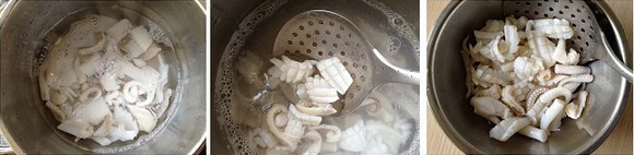 泡酸菜炒鱿鱼的做法步骤6
