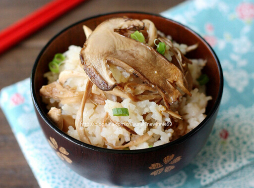 松茸焖饭的做法[组图]