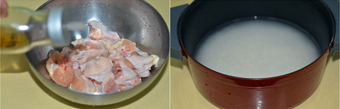鸡肉煲仔饭的做法步骤1