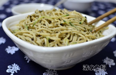 荞麦麻酱面的制作方法