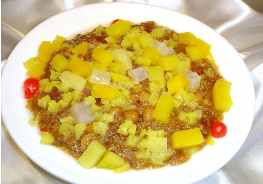 菠萝八宝饭