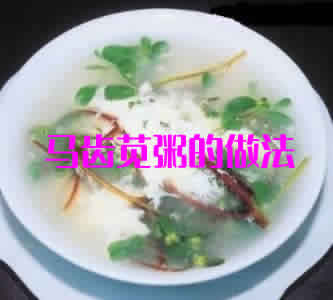 马齿苋怎么做才好吃之马齿苋粥的做法