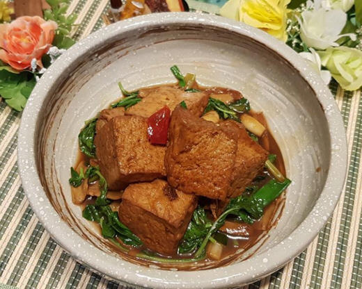 三杯油豆腐，简单做法，味道超级好吃