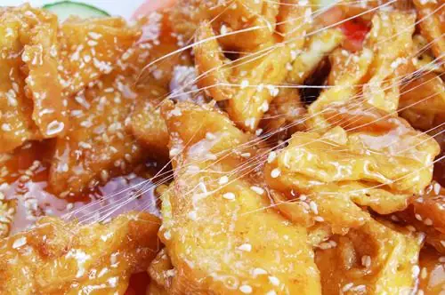 拔丝鸡蛋，香脆味甜，滋阴润燥，养血安胎