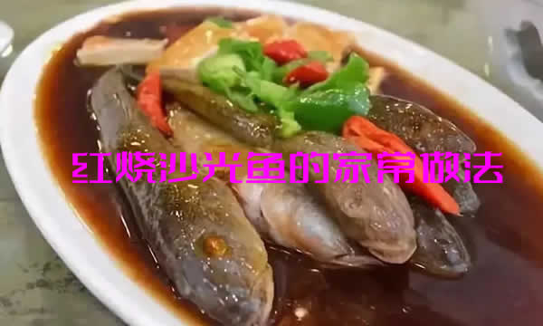 肉质细嫩味道鲜美骨刺少的红烧沙光鱼家常做法