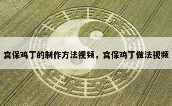 宫保鸡丁的制作方法视频，宫保鸡丁做法视频