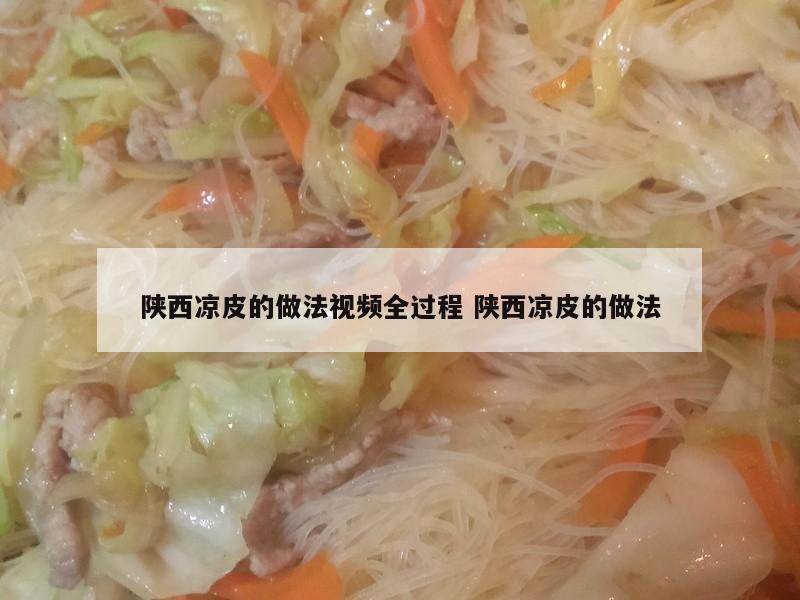 陕西凉皮的做法视频全过程 陕西凉皮的做法