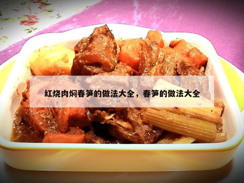 红烧肉焖春笋的做法大全，春笋的做法大全